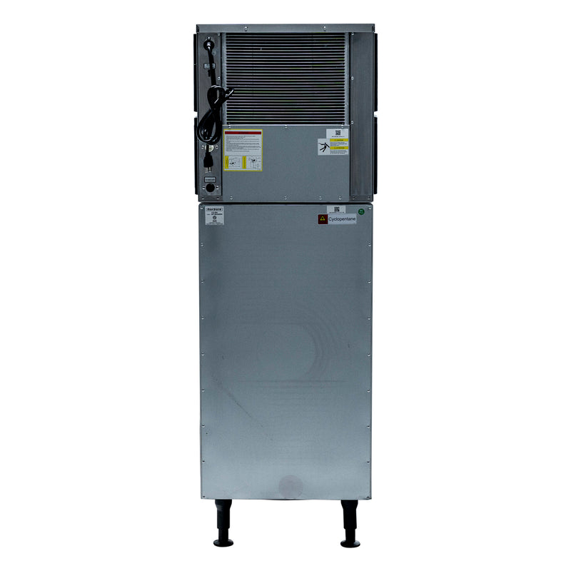 Norpole Freestanding Commercial Ice Maker in Stainless Steel with Dispenser (350 lbs.)