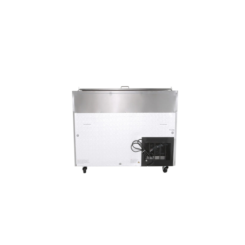 Norpole Single Door Commercial Pizza Prep Freezerless Refrigerator in Stainless Steel (13.8 cu. ft.)