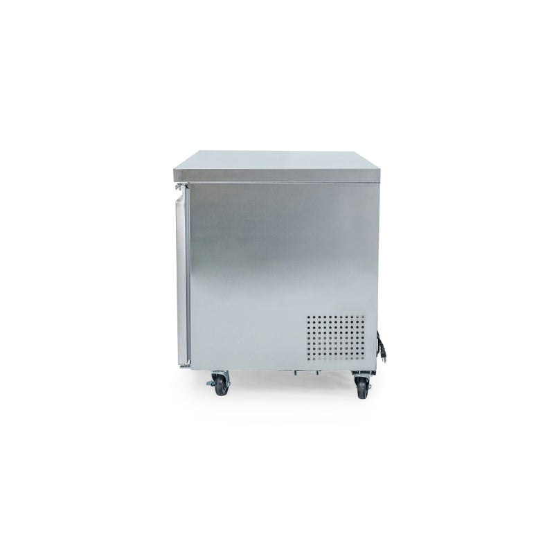 Norpole 2 Door Under Counter Commercial Refrigerator in Stainless Steel (12 cu. ft.)