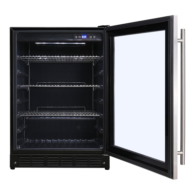 Magic Chef Beverage 154 () Can Beverage Cooler Stainless Steel (12 oz.)