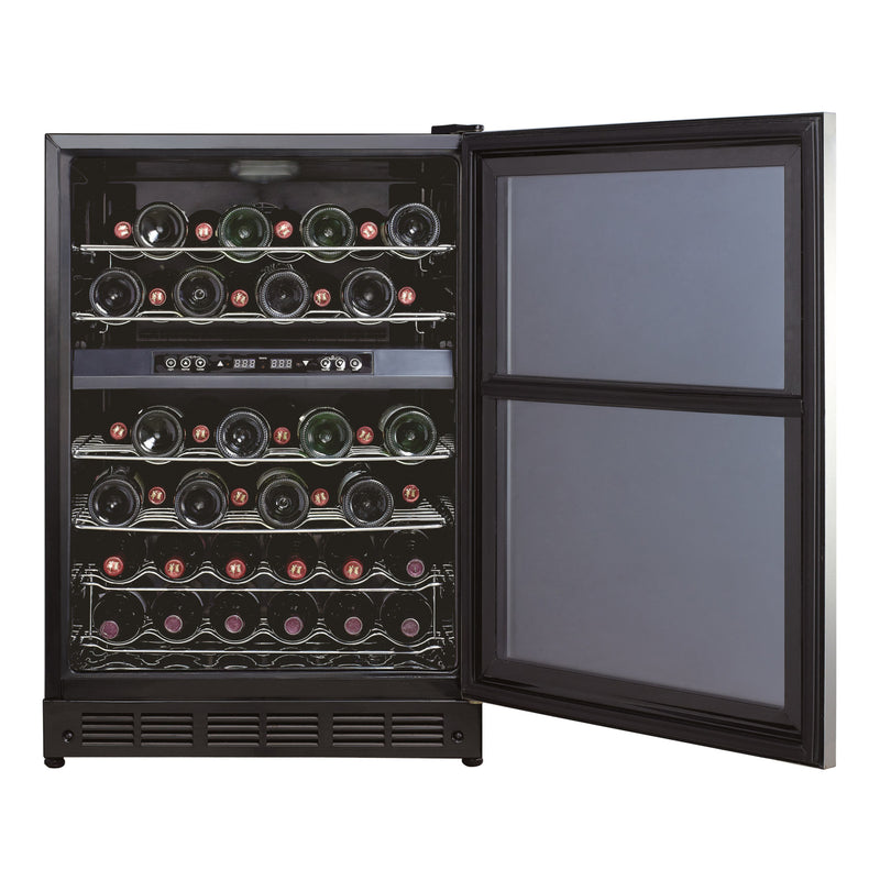 Magic Chef 44 Bottle/140 Can Dual Zone Wine and Beverage in Stainless Steel
