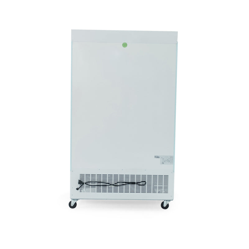 Norpole Glass Door Reach-In Commercial Merchandiser Upright Freezer in White (29 cu. ft.)