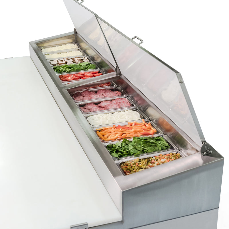Norpole Pizza Prep Refrigerator in Stainless Steel (24 cu. ft.)