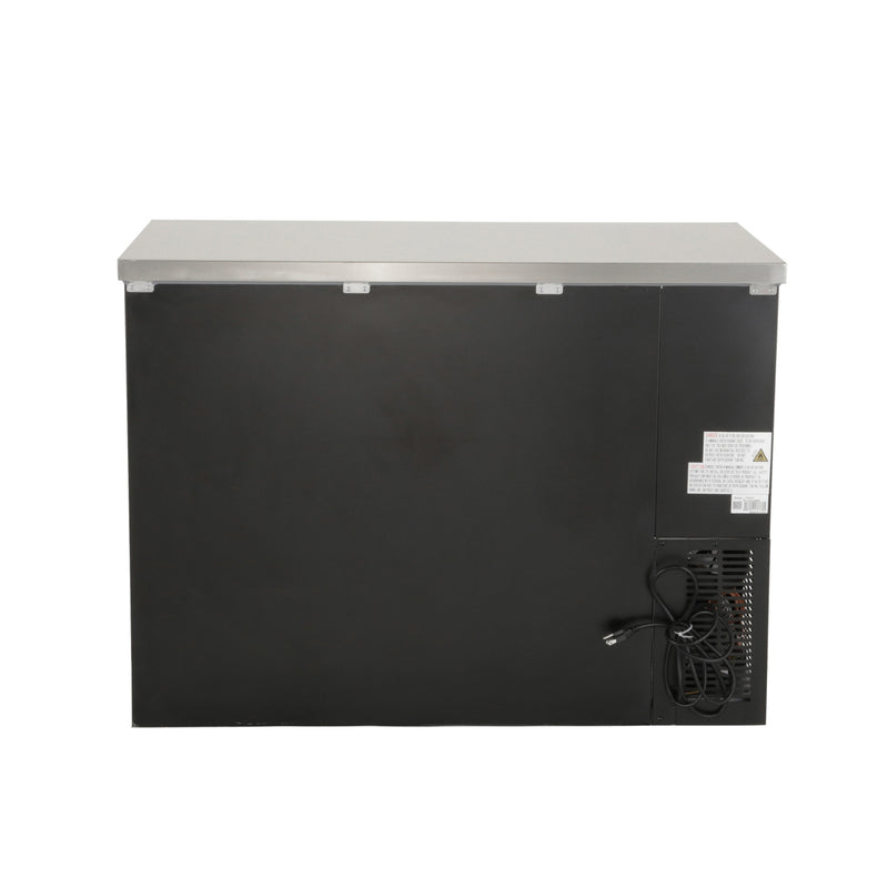 Norpole 2-Door Under Bar Commercial Specialty Refrigerator in Black (12 cu. ft.)