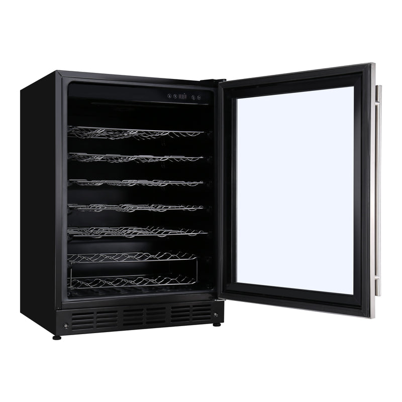 Magic Chef 50-Bottle Wine Cooler in Stainless Steel