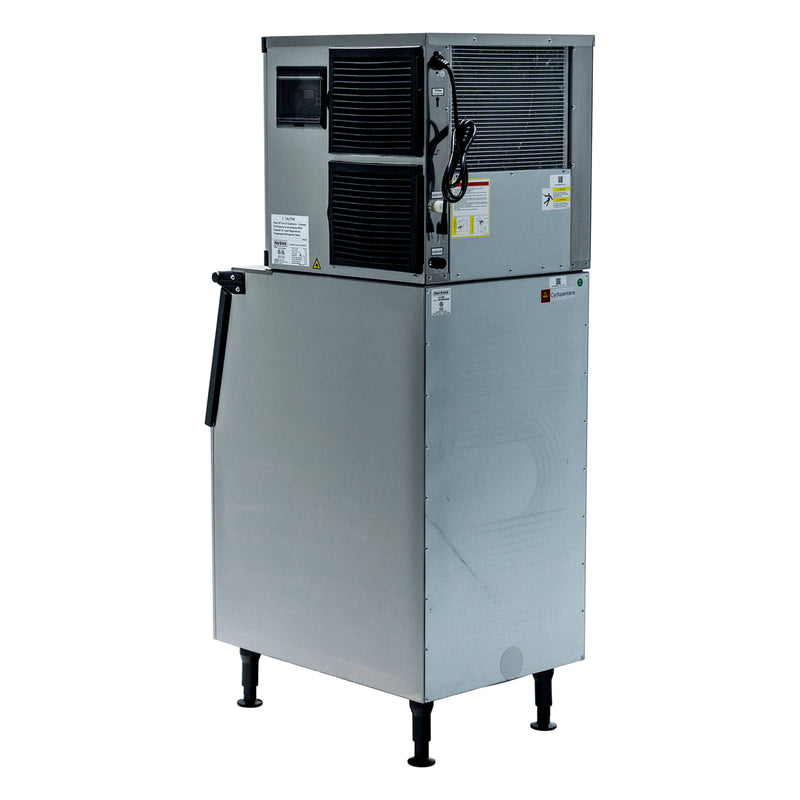 Norpole Freestanding Commercial Ice Maker in Stainless Steel with Bin (350 lbs.)