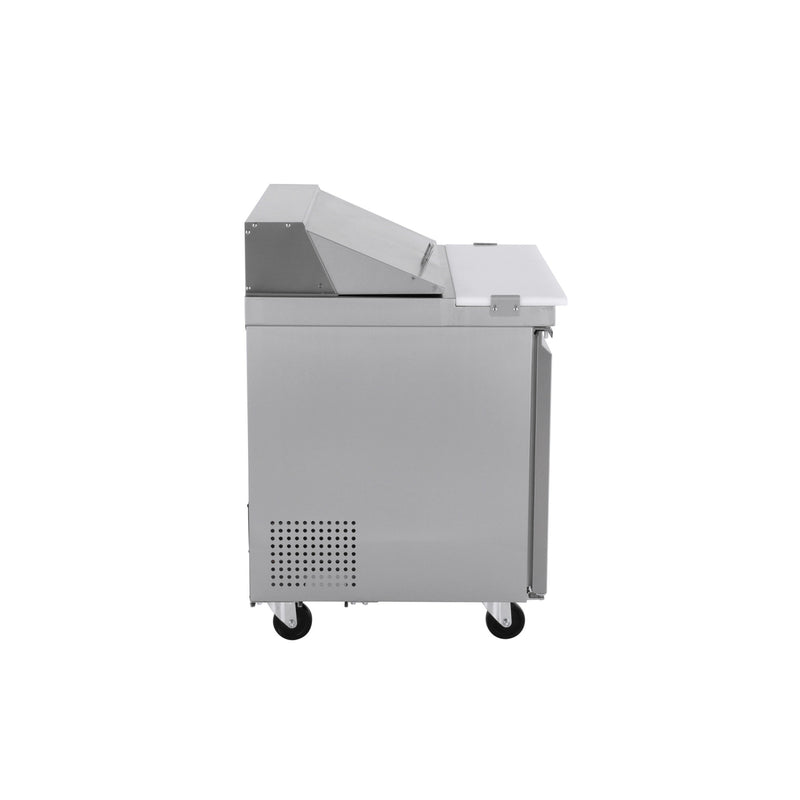 Norpole Sandwich/Salad Prep Table Freezerless Refrigerator in Stainless Steel (7.6 cu. ft.)