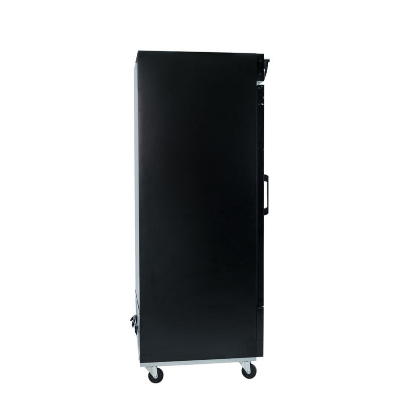 Norpole Single Swing Glass Door Refrigerator in Black (28 in. W 23 cu. ft.)