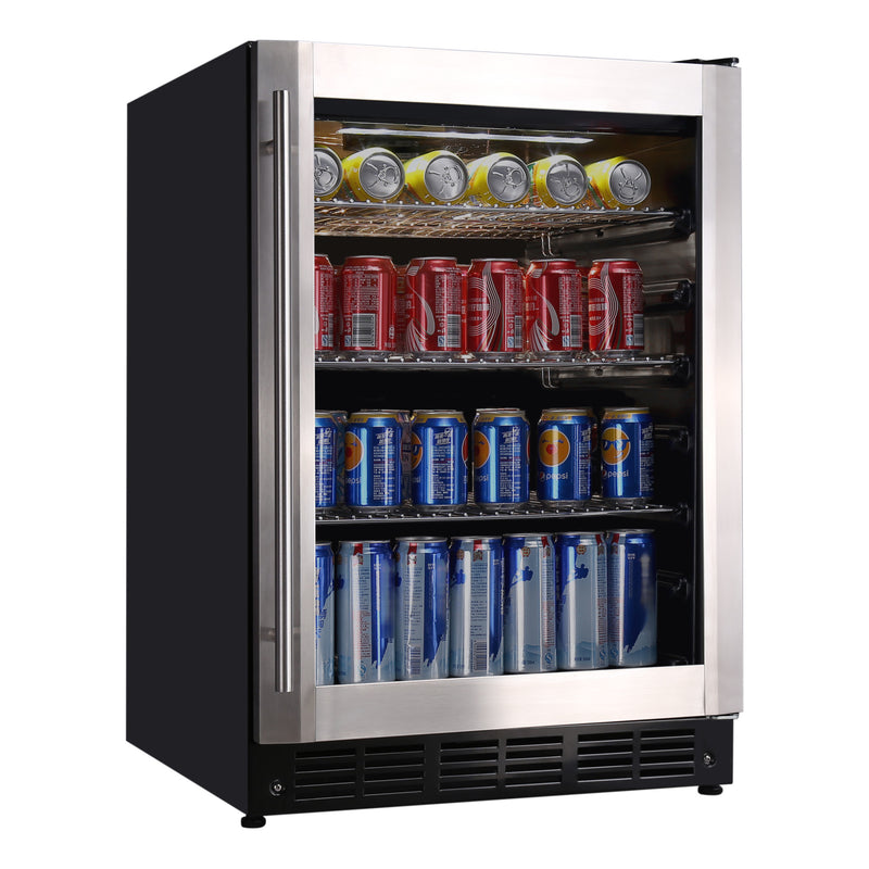 Magic Chef Beverage 154 () Can Beverage Cooler Stainless Steel (12 oz.)