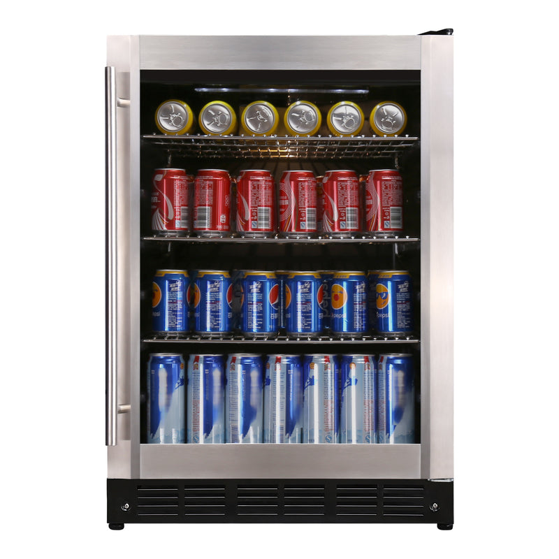 Magic Chef Beverage 154 () Can Beverage Cooler Stainless Steel (12 oz.)