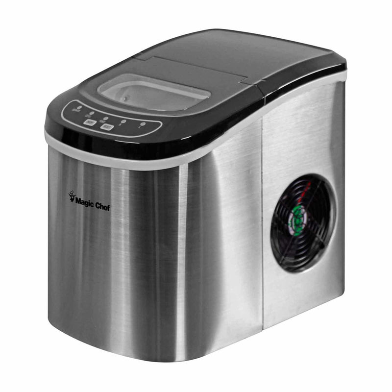 27 lb. Portable Countertop Ice Maker in Stainless