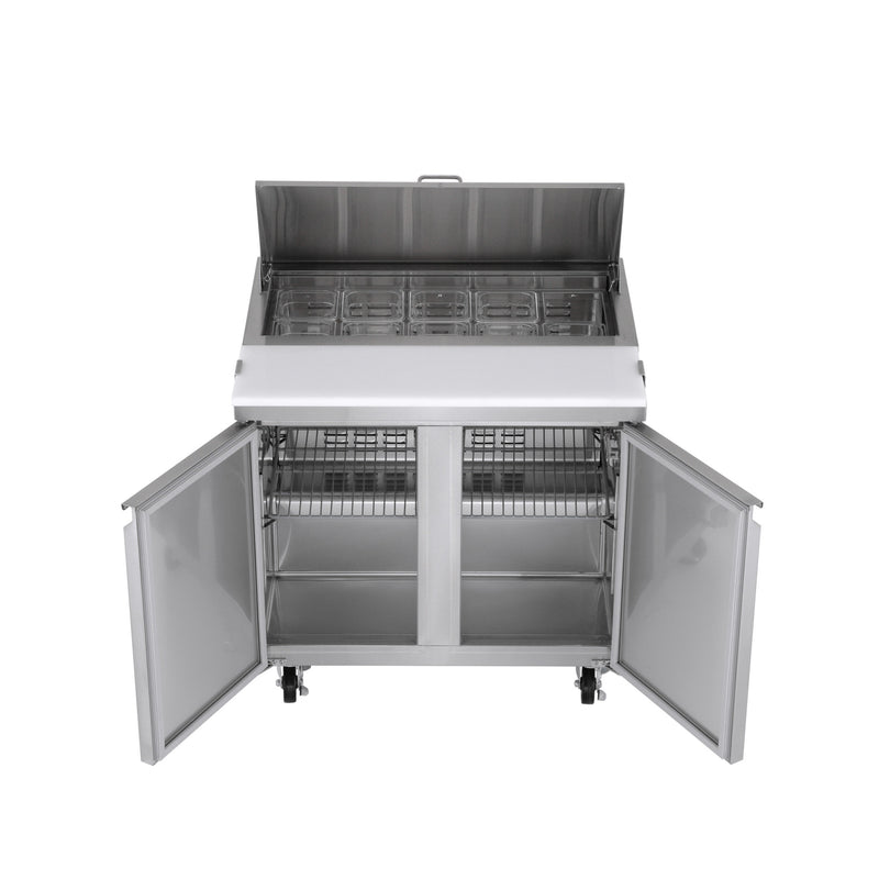 Norpole Sandwich/Salad Prep Table Freezerless Refrigerator in Stainless Steel (7.6 cu. ft.)