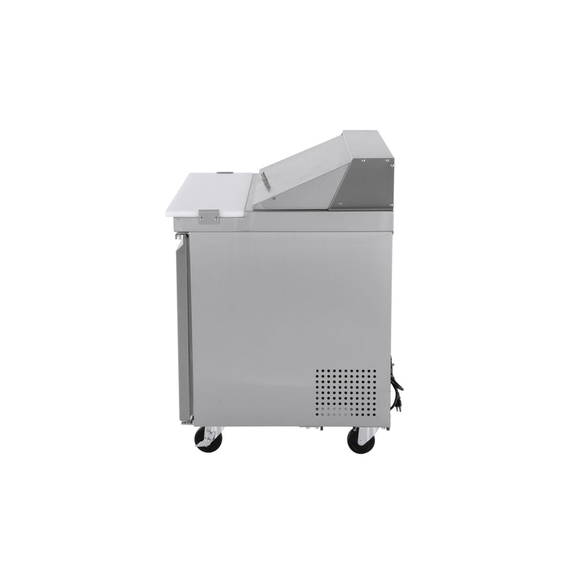 Norpole Sandwich/Salad Prep Table Freezerless Refrigerator in Stainless Steel (7.6 cu. ft.)