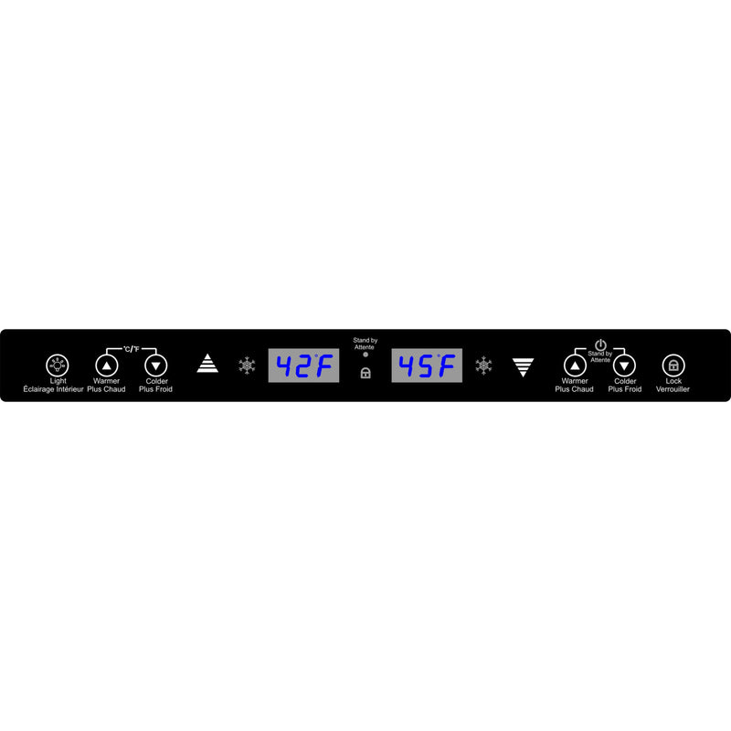 Magic Chef 44 Bottle/140 Can Dual Zone Wine and Beverage in Stainless Steel