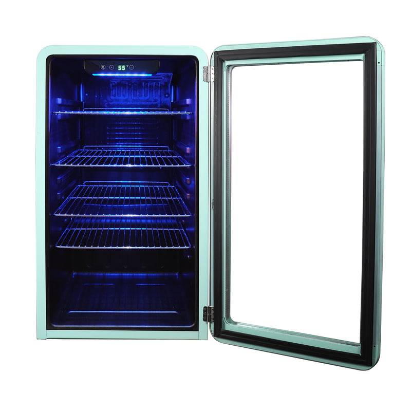 Magic Chef Retro Beverage Cooler in Mint Green (3.4 cu. ft.)