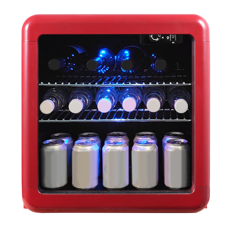 Magic Chef Retro Mini Beverage Cooler in Red (1.7 cu. ft.)