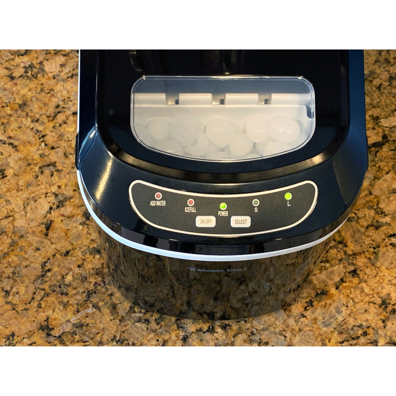 Magic Chef Portable Countertop Ice Maker in Black (27 lb.)