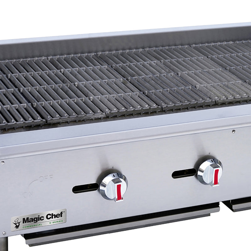 Magic Chef Countertop Radiant Char broiler in Stainless Steel (48 in.)