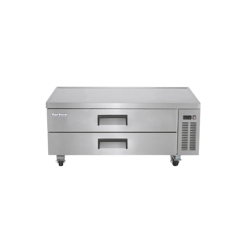 Norpole 2-Drawer Chef Base Commercial Refrigerator in Stainless Steel (60 in. W 12.7 cu. ft.)