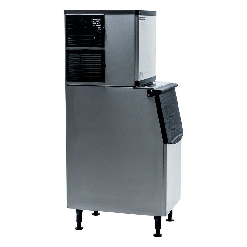Norpole Freestanding Commercial Ice Maker in Stainless Steel with Bin (350 lbs.)