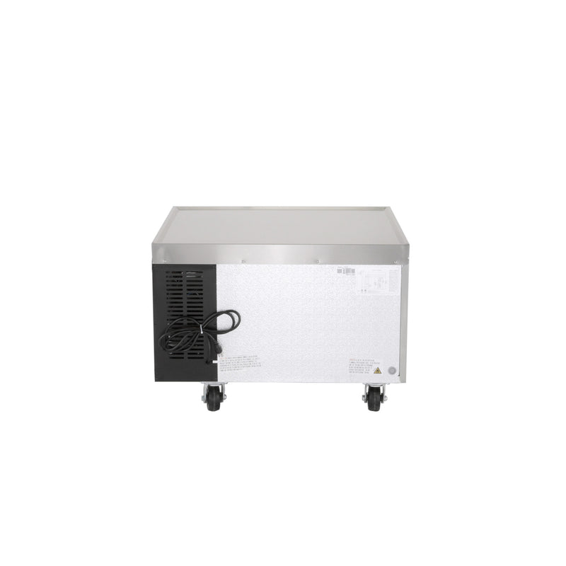 Norpole Chef Base Commercial Specialty Refrigerator in Stainless Steel (36 in. W 6.5 cu. ft.)
