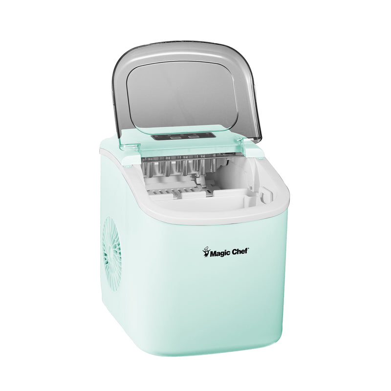 Magic Chef Portable Countertop Ice Maker in Mint Green (27 lb.)