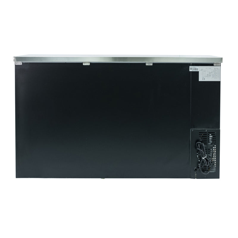 Norpole 2-Glass Door Under Bar Refrigerator, Black (16 cu. ft.)