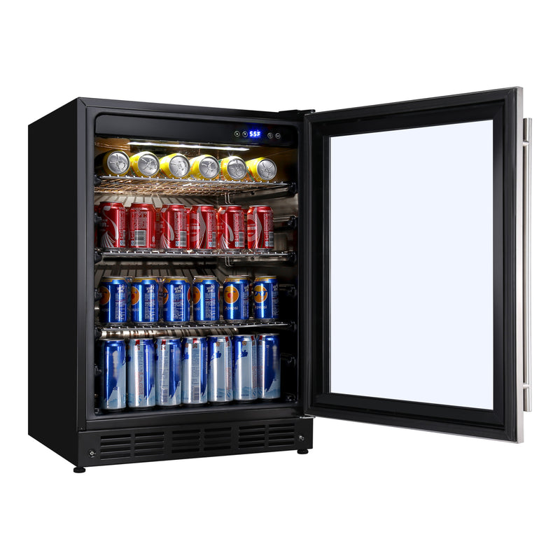 Magic Chef Beverage 154 () Can Beverage Cooler Stainless Steel (12 oz.)