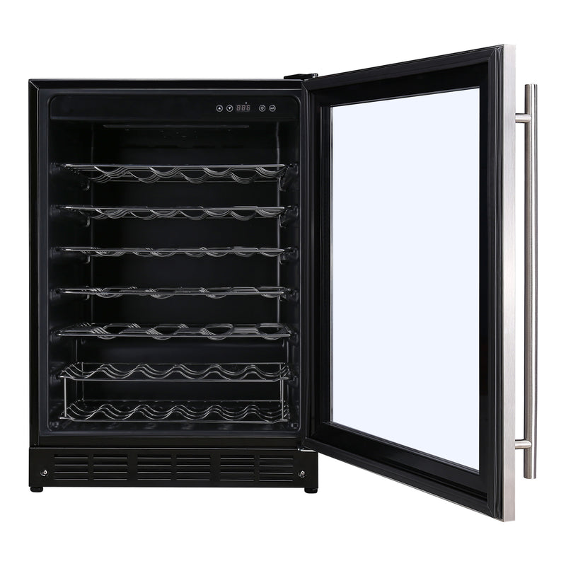 Magic Chef 50-Bottle Wine Cooler in Stainless Steel