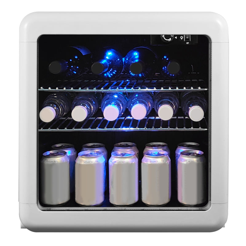 Magic Chef Retro Mini Beverage Cooler in White (1.7 cu. ft.)