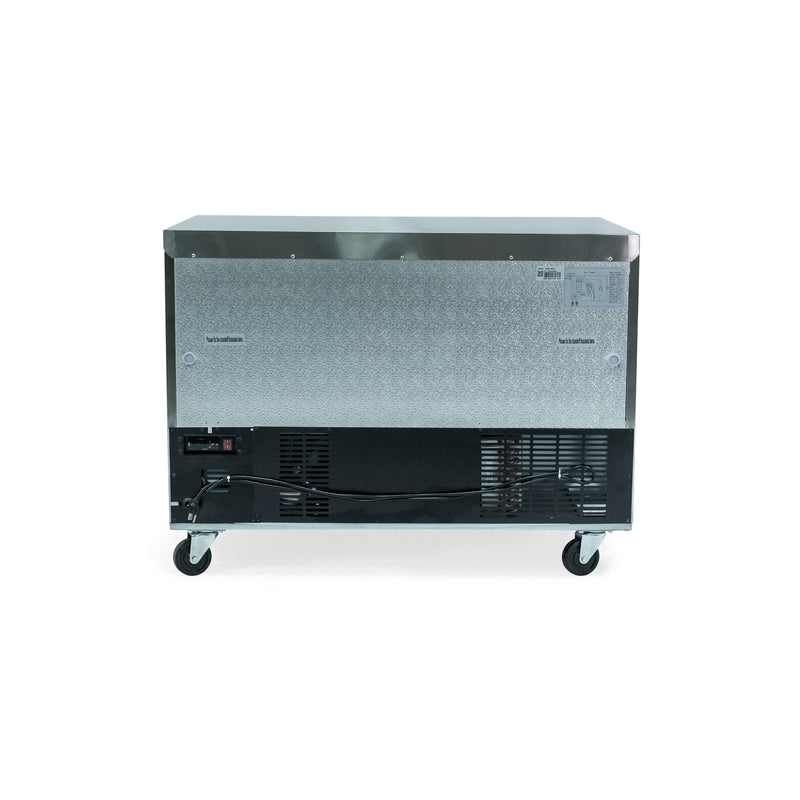 Norpole 2 Door Under Counter Commercial Refrigerator in Stainless Steel (12 cu. ft.)