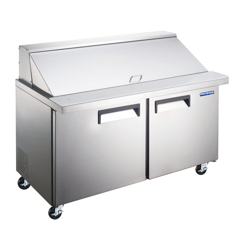 Norpole 2 Door Mega Top Sandwich/Salad Prep Table
