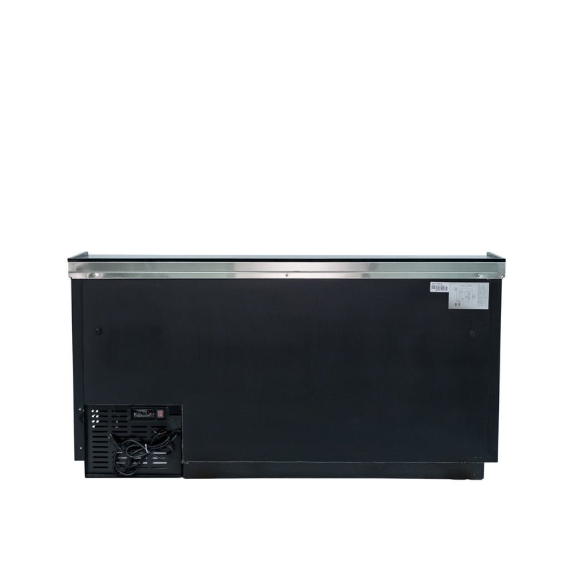 Norpole Sliding Door Beer Cooler in Black (65 in. W 18 cu. ft.)