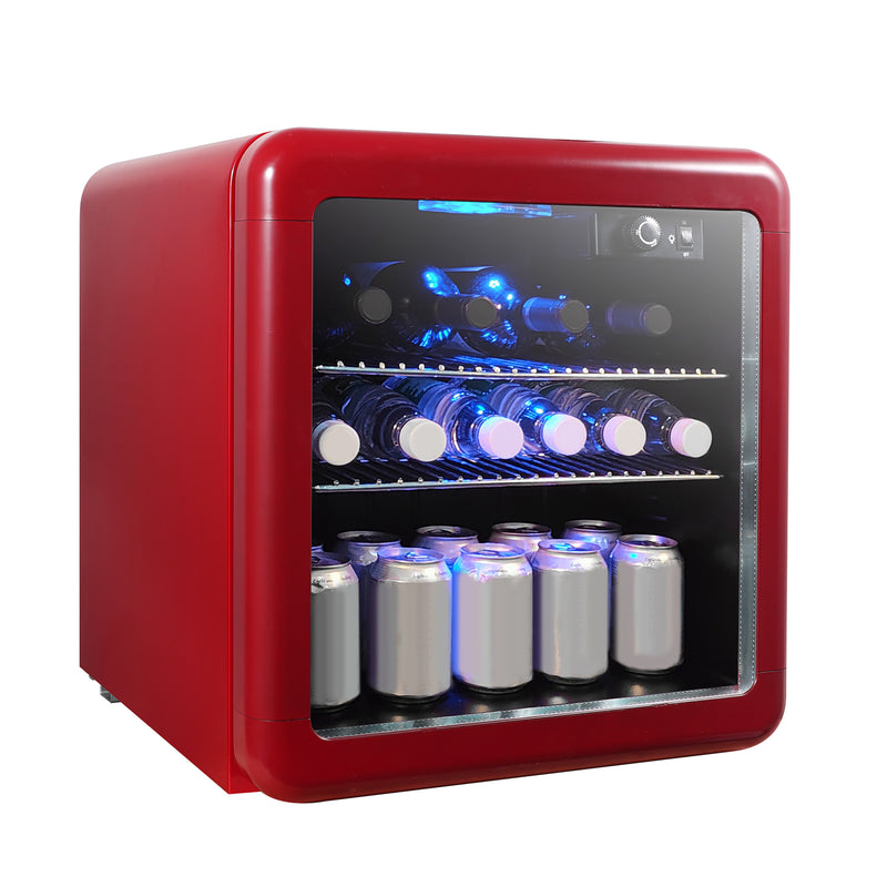 Magic Chef Retro Mini Beverage Cooler in Red (1.7 cu. ft.)