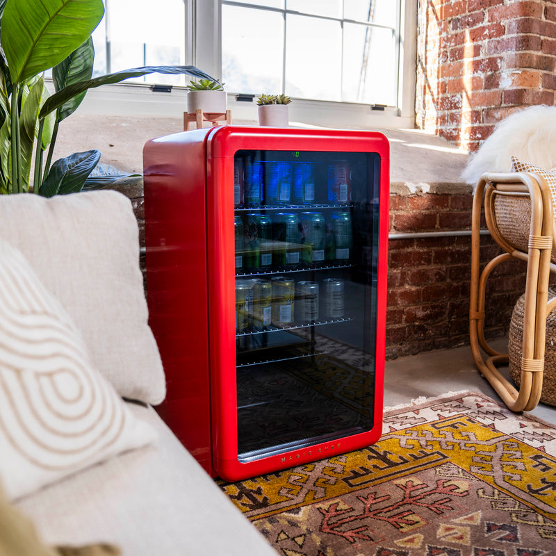Magic Chef Retro Beverage Cooler in Red (3.4 cu. ft.)
