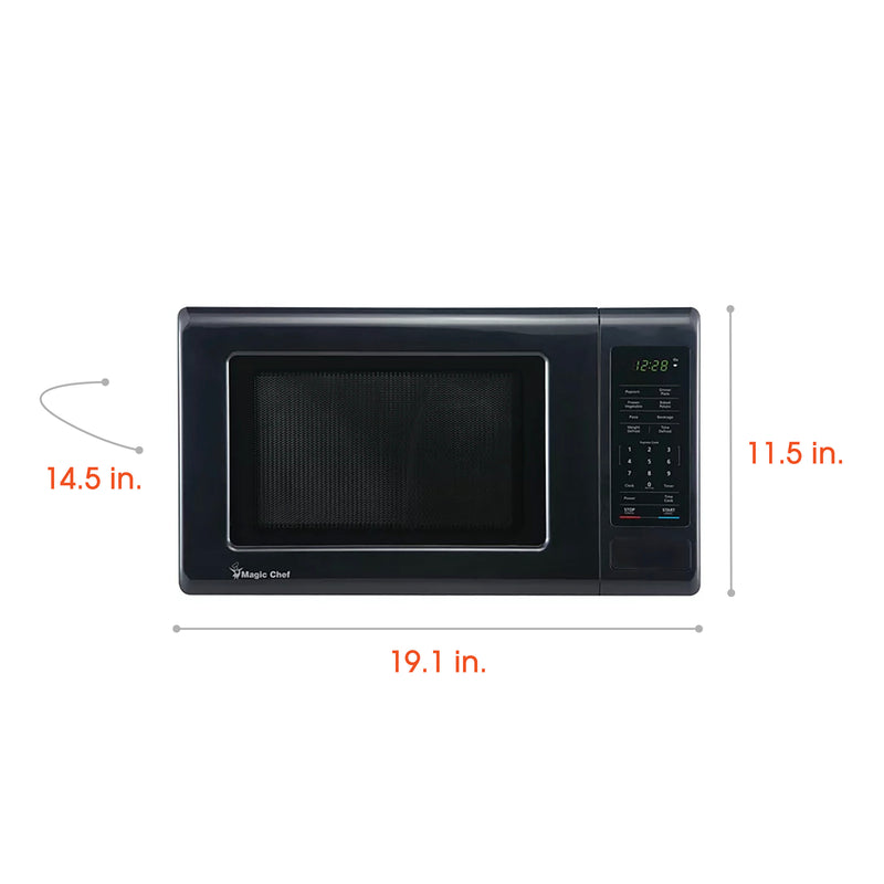 0.9 cu. ft. 900 Watt Countertop Cooking, in Black