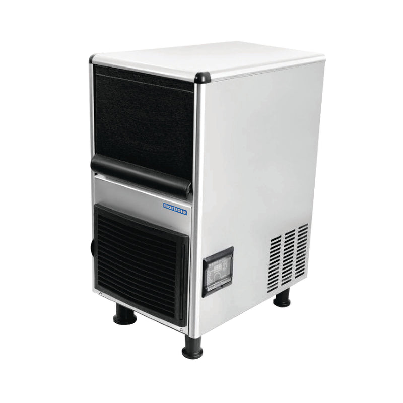Norpole Freestanding Ice Maker in Stainless Steel (90 lbs.)
