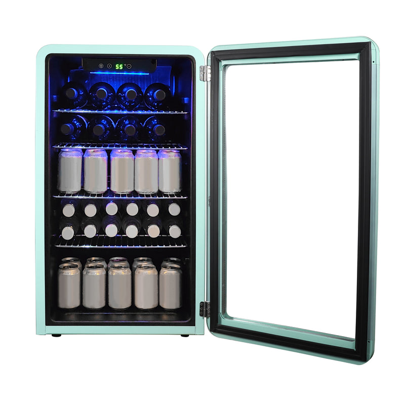 Magic Chef Retro Beverage Cooler in Mint Green (3.4 cu. ft.)