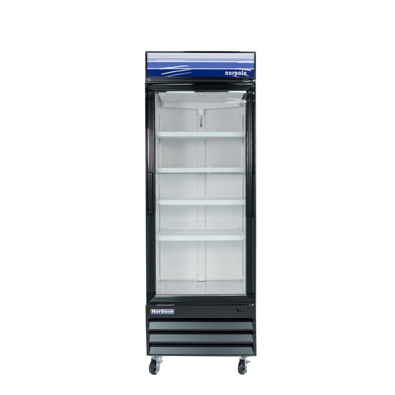 Norpole Merchandiser Upright Freezer in Black (27 in. 13 cu. ft.)