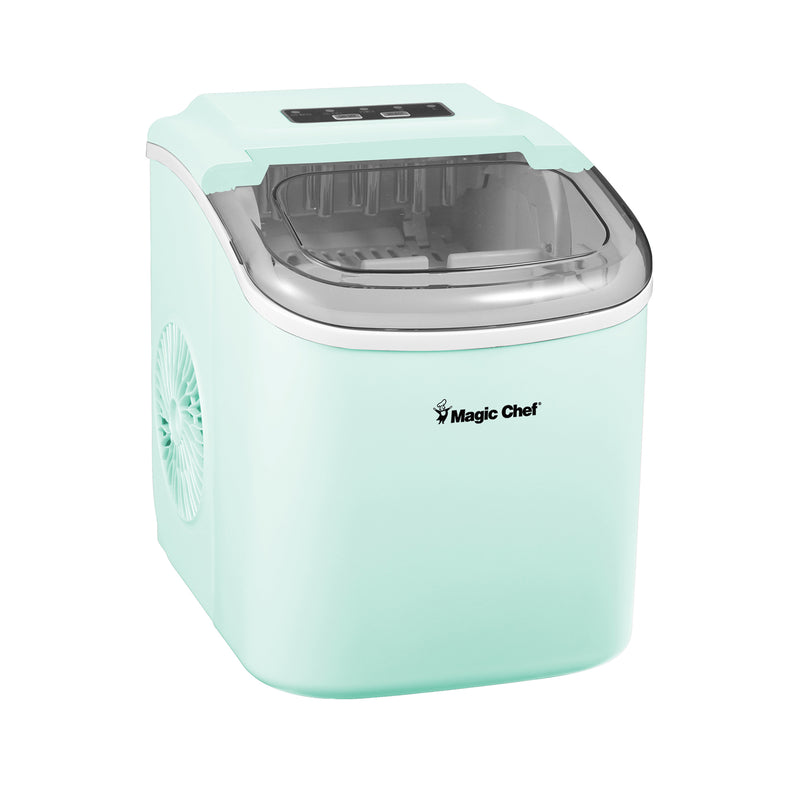 Magic Chef Portable Countertop Ice Maker in Mint Green (27 lb.)