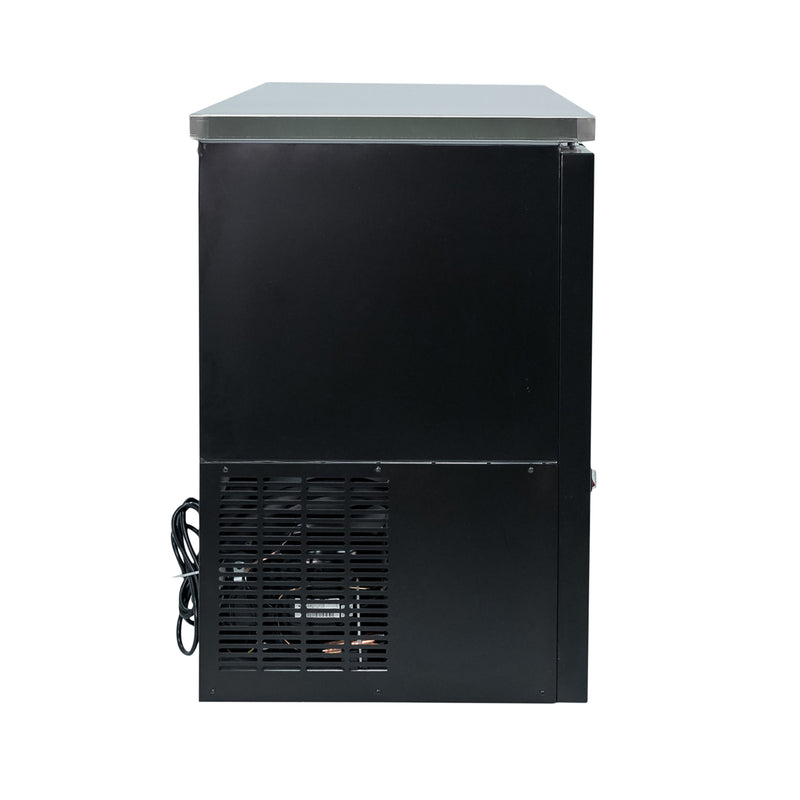 Norpole 2-Glass Door Under Bar Refrigerator, Black (16 cu. ft.)