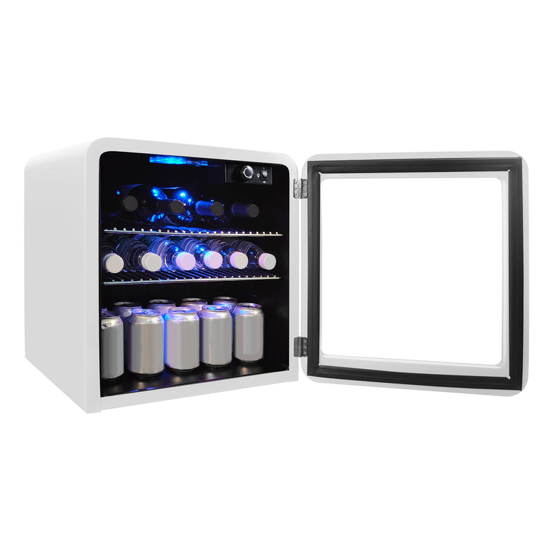 Magic Chef Retro Mini Beverage Cooler in White (1.7 cu. ft.)