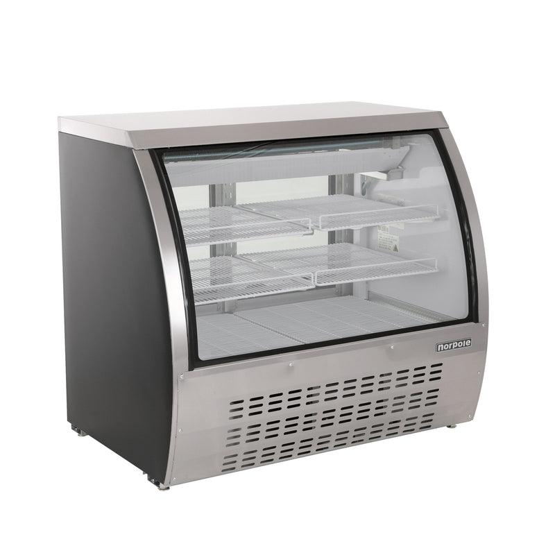 Norpole Specialty Refrigerated Deli Case, in Stainless (48 in. W 18 cu. ft.)