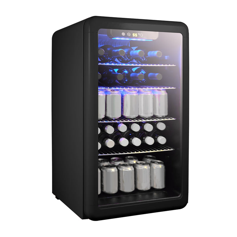 Magic Chef Retro Beverage Cooler in Black (3.4 cu. ft.)