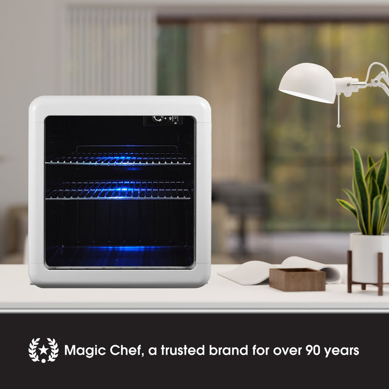 Magic Chef Retro Mini Beverage Cooler in White (1.7 cu. ft.)