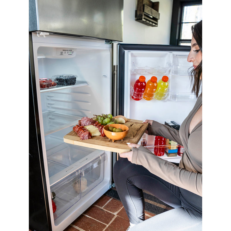 10.1 cu. ft. Top Freezer Refrigerator in Platinum Steel