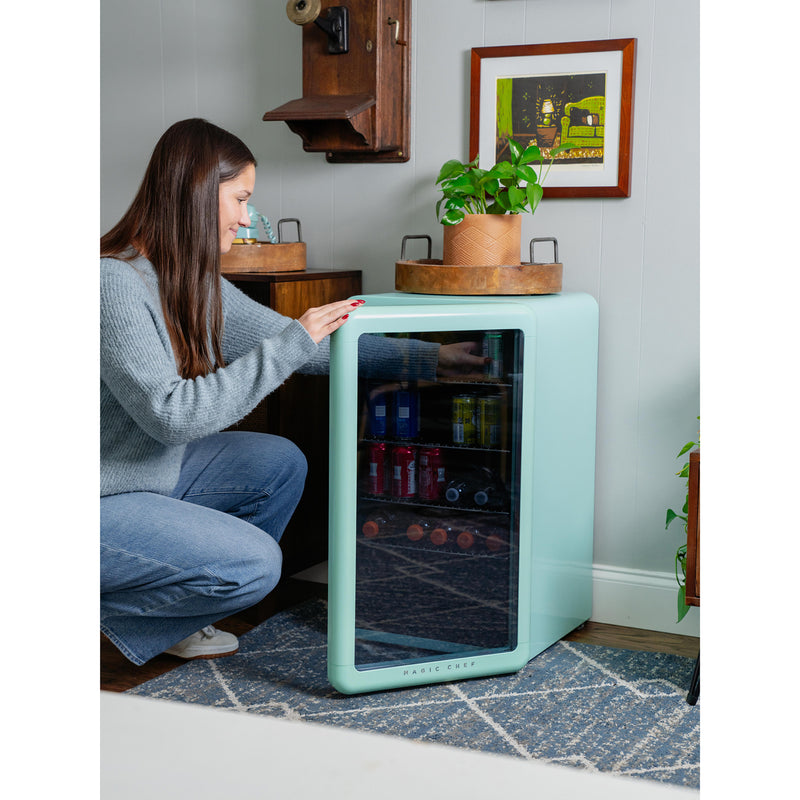 Magic Chef Retro Beverage Cooler in Mint Green (3.4 cu. ft.)