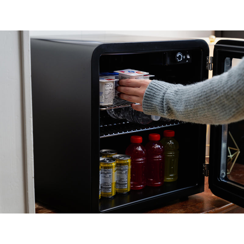 Magic Chef Retro Mini Beverage Cooler in Black (1.7 cu. ft.)