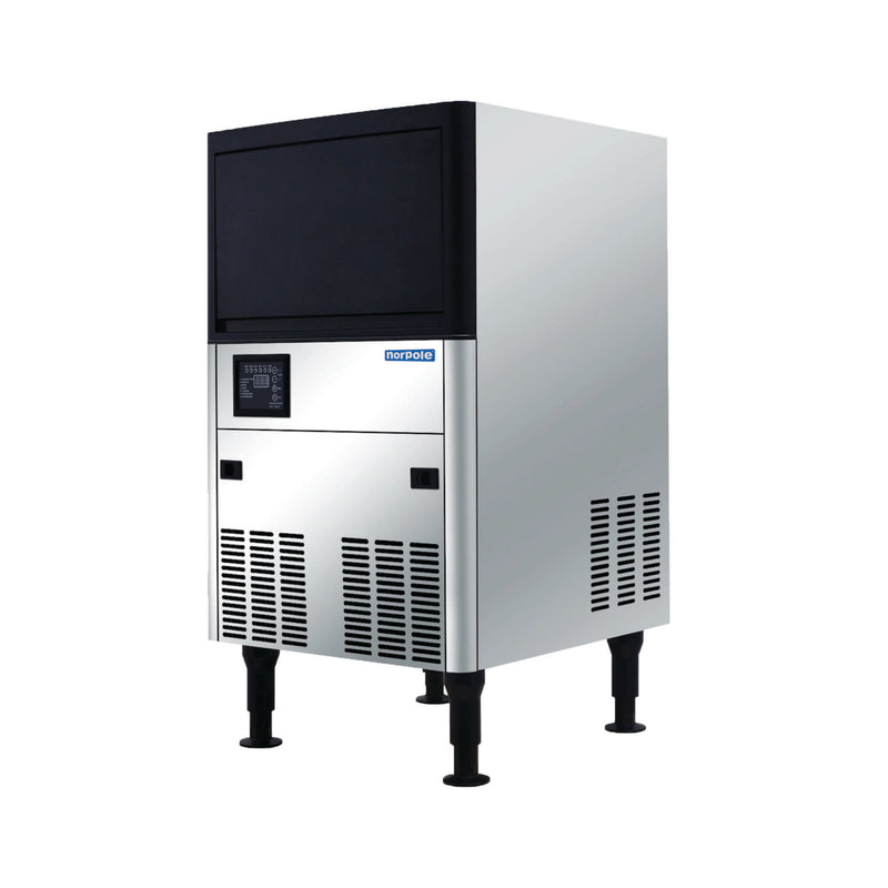Norpole Freestanding Commercial Ice Maker in Stainless Steel (120 lbs.)