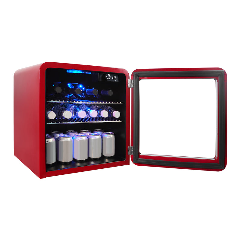 Magic Chef Retro Mini Beverage Cooler in Red (1.7 cu. ft.)